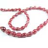 Natural Blood Red Ruby Faceted Center Drilled Tear Drop Briolette Beads Strand Length 12 Inches and Size from 6.16mm to 10.5mm.